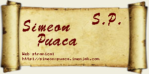 Simeon Puača vizit kartica